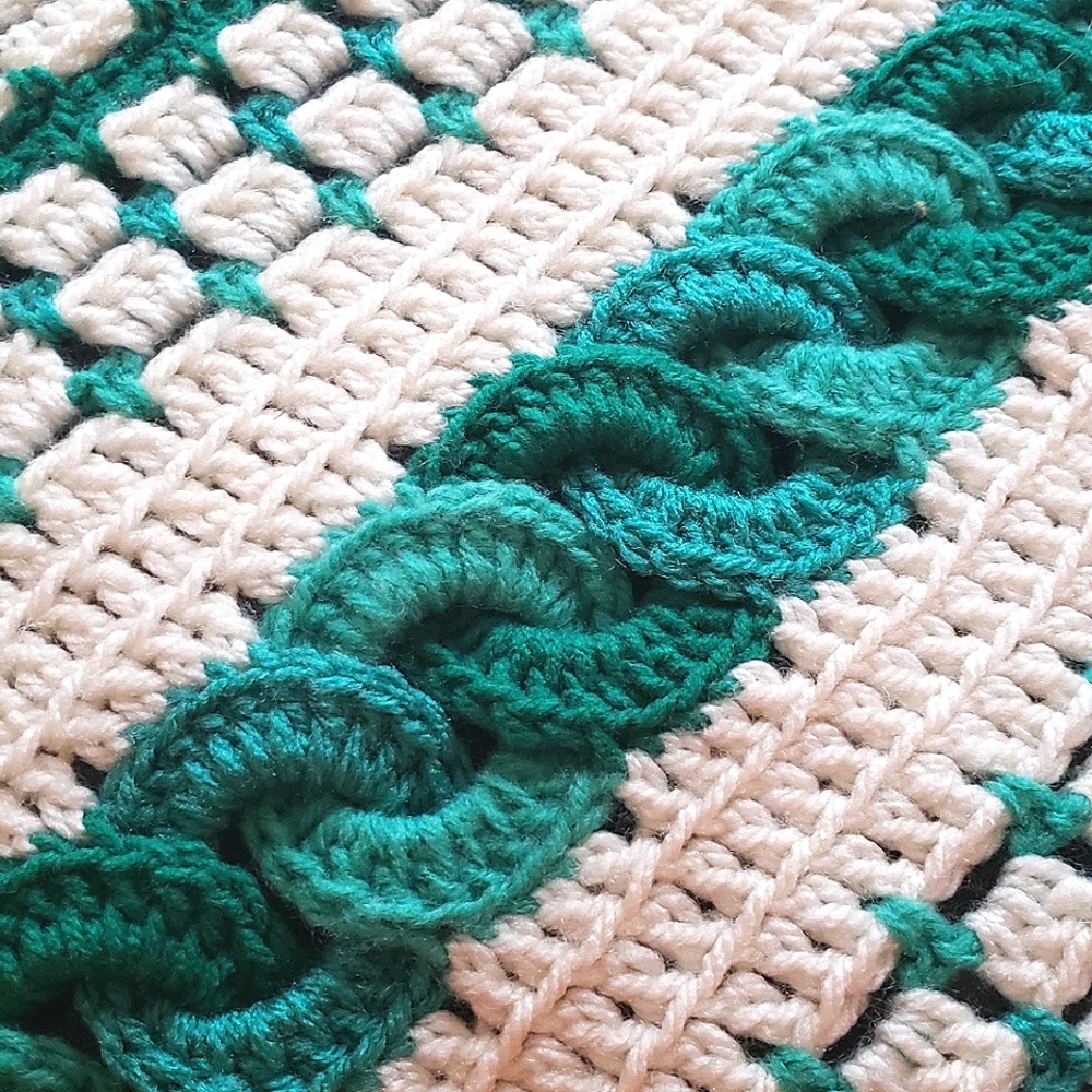 Hand Crochet throw blanket